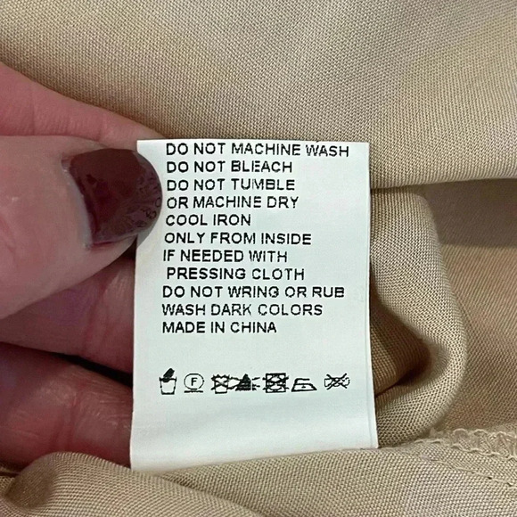 SNDY’S Coco Mini Dress From Revolve, Color Sand, Size US 4, Sheer With Slip - Picture 8 of 16